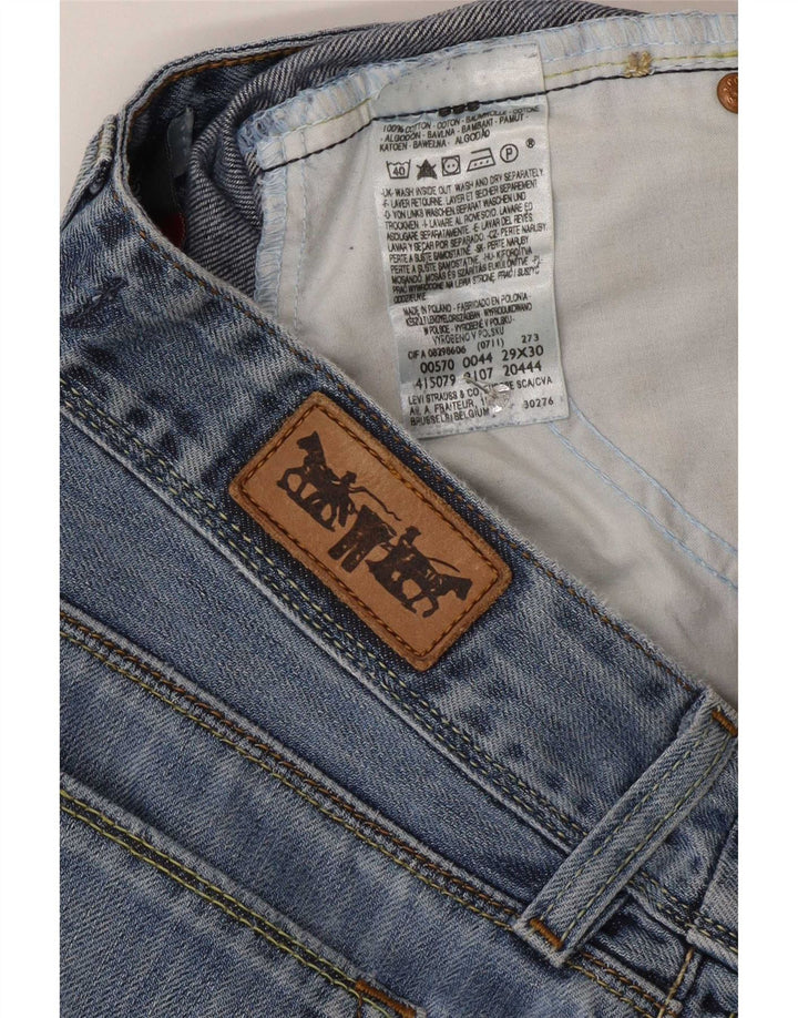 Blugi Levi's 570 drepte pentru femei W29 L30 bumbac albastru