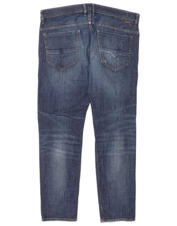 Jeans slim skinny Thommer Distressed pentru bărbați Diesel L36 L32 Bumbac albastru