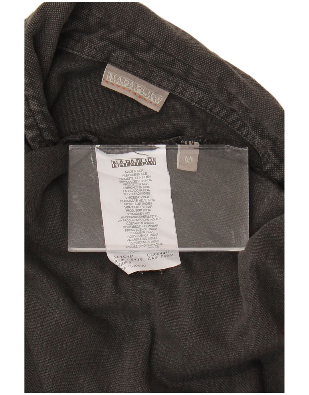 Cămașă polo cu mânecă lungă pentru bărbați NAPAPIJRI, bumbac gri mediu