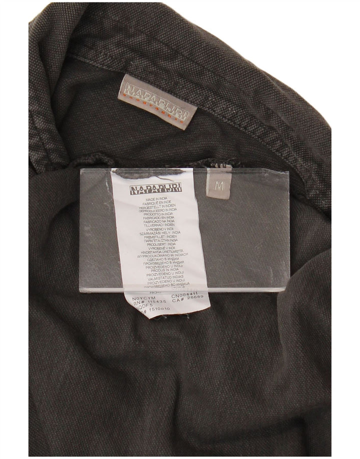 Cămașă polo cu mânecă lungă pentru bărbați NAPAPIJRI, bumbac gri mediu