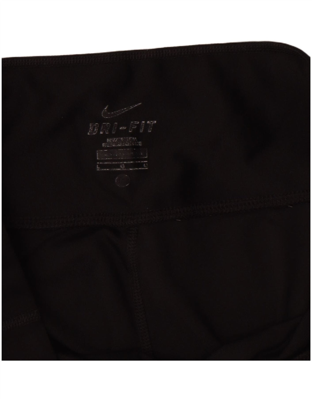 Leggings capri Nike Dri Fit pentru femei UK 14 Poliester negru mare