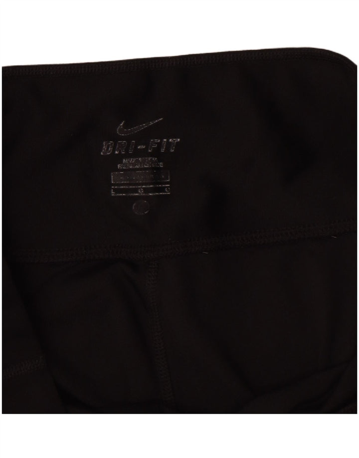Leggings capri Nike Dri Fit pentru femei UK 14 Poliester negru mare