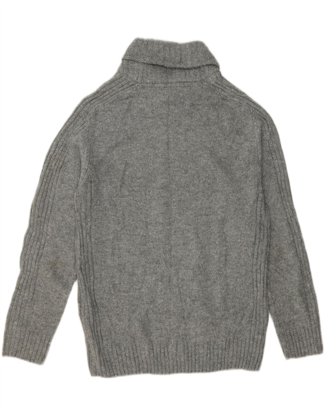 CREW CLOTHING Mens Shawl Neck Jumper Sweater Medium Grey Acrylic Vintage Crew Clothing and Second-Hand Crew Clothing from Messina Hembry 