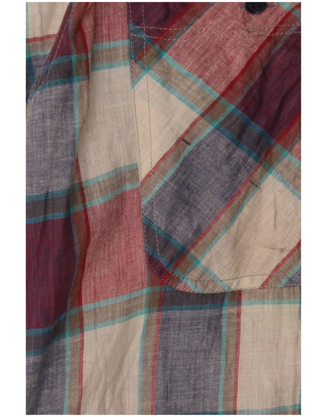 Cămașă Vintage pentru bărbați cu mânecă scurtă, mare, multicoloră, din bumbac