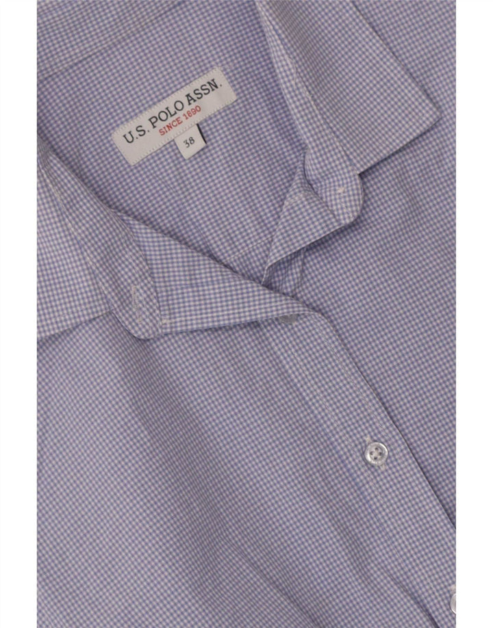 U.S. Polo Assn. Cămașă pentru femei EU 38 Medium Blue Gingham