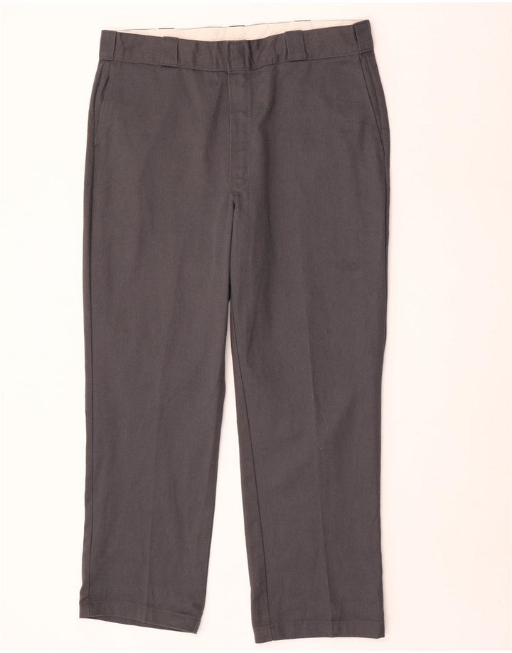 Pantaloni chino drepți pentru bărbați Dickies W38 L30 poliester gri