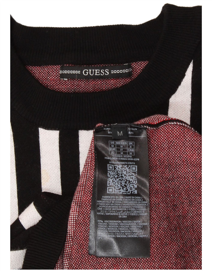 Guess Pulover supradimensionat cu gâtul turnat pentru femei UK 8 Small Negru
