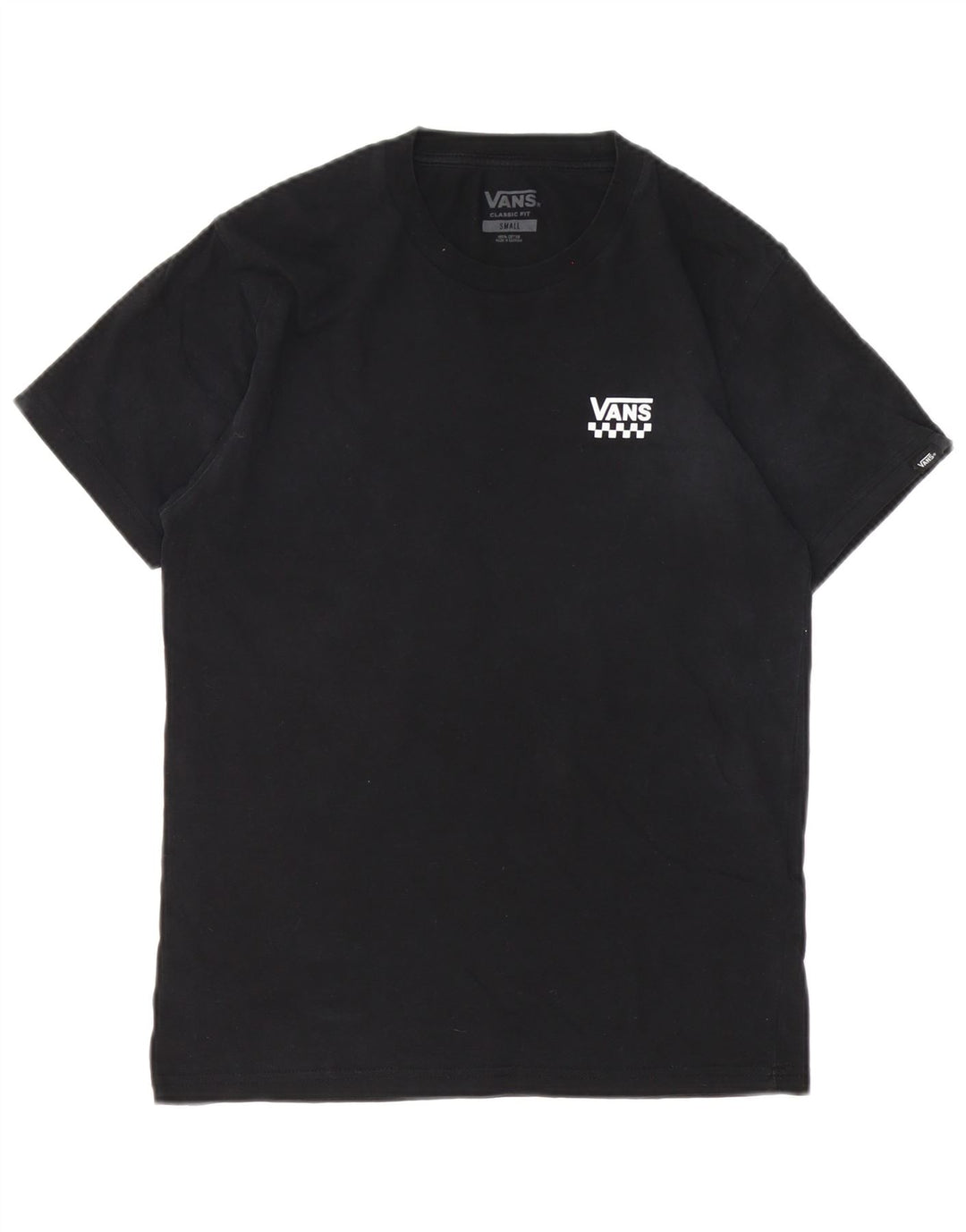Tricou Vans Classic Fit pentru bărbați Top mic, negru, bumbac