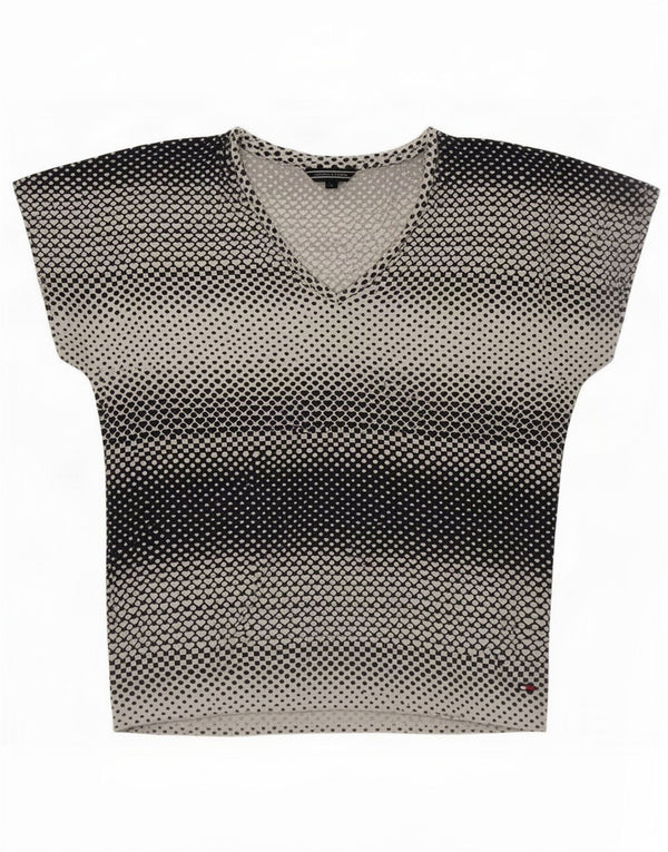 Tricou supradimensionat pentru femei Tommy Hilfiger Top UK 10 Small White Spotted