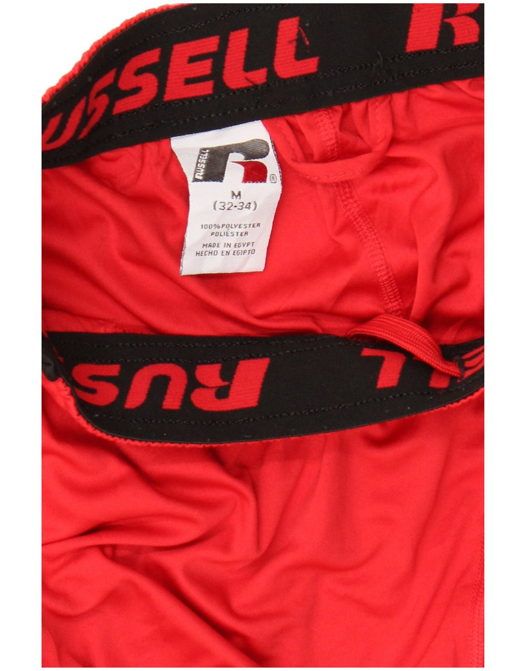 Pantaloni scurți sport Dri-Power pentru bărbați RUSSELL ATHLETIC, roșu mediu, color block