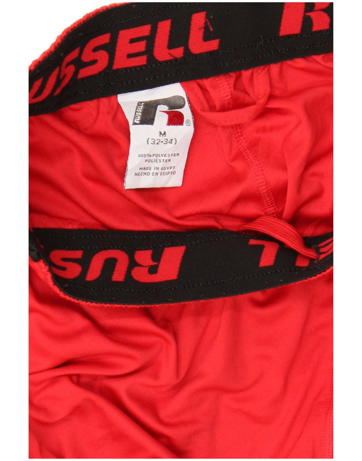 Pantaloni scurți sport Dri-Power pentru bărbați RUSSELL ATHLETIC, roșu mediu, color block
