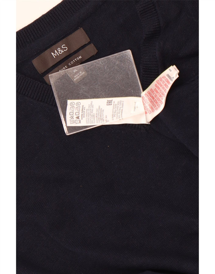 Vestă pentru bărbați Marks & Spencer, XL, bumbac bleumarin