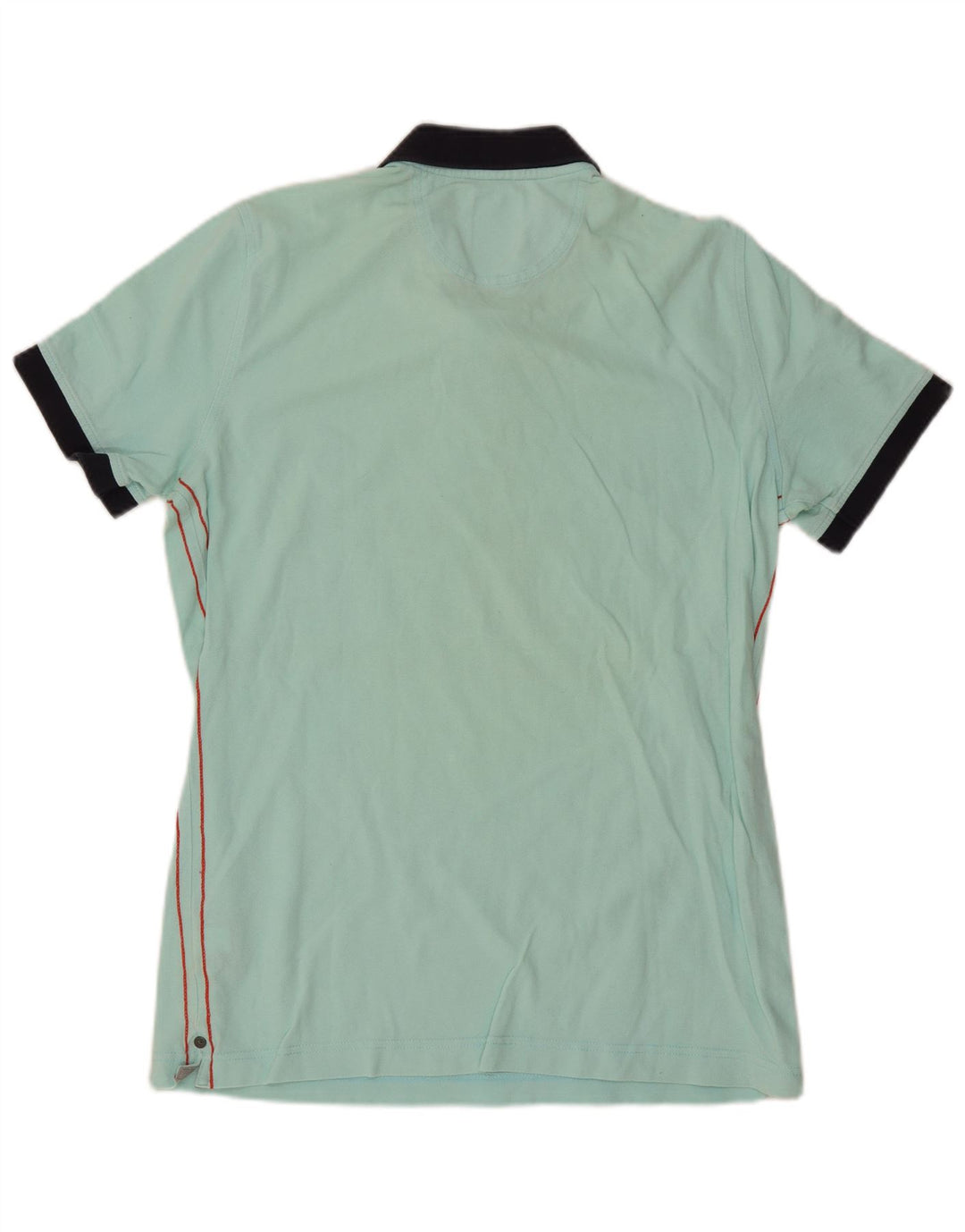 Tricou polo cu grafică Gaastra pentru bărbați, bumbac color bloc albastru mediu