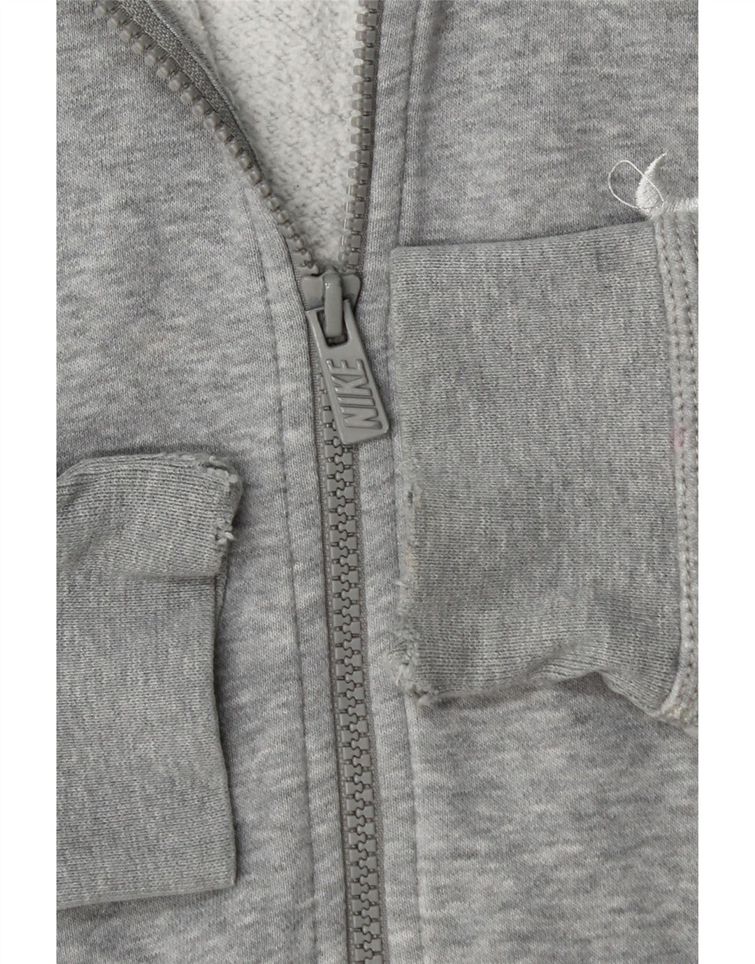 Pulover Nike pentru bărbați, cu fermoar, bumbac cu pete, gri mediu