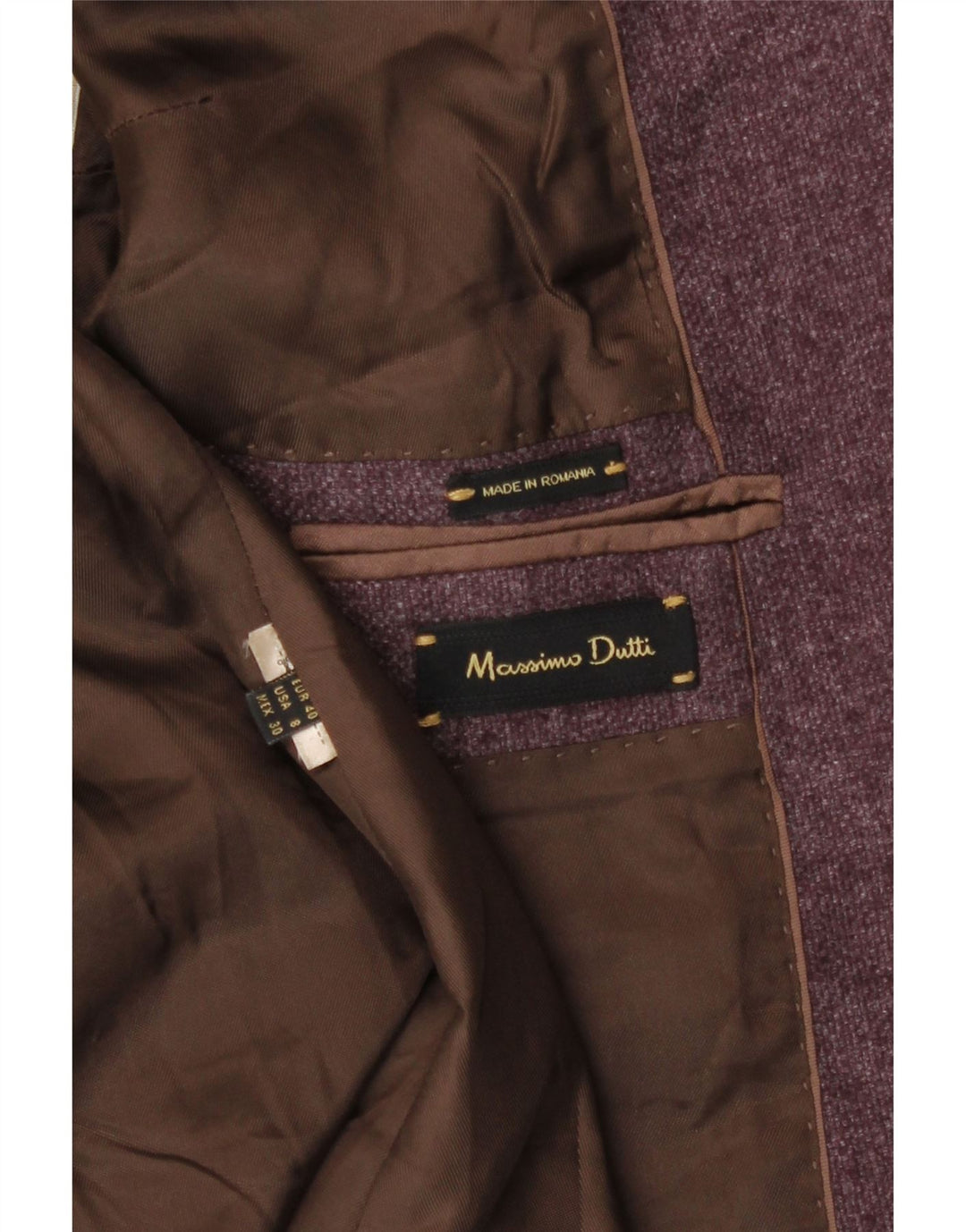Massimo Dutti Jachetă Blazer Femei 1 Buton EU 40 Violet Mediu