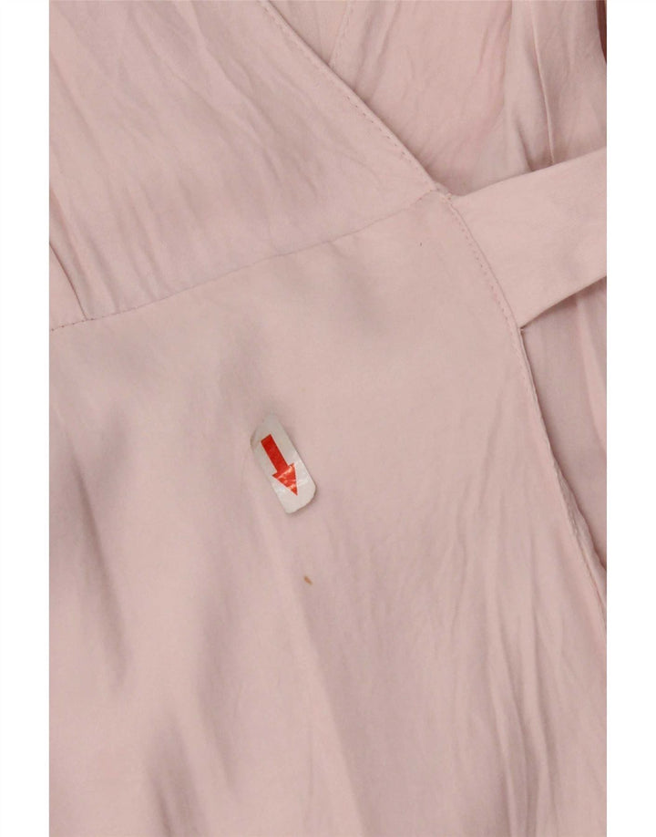 Rochie Wrap pentru femei Zara UK 10 Small Pink Viscose
