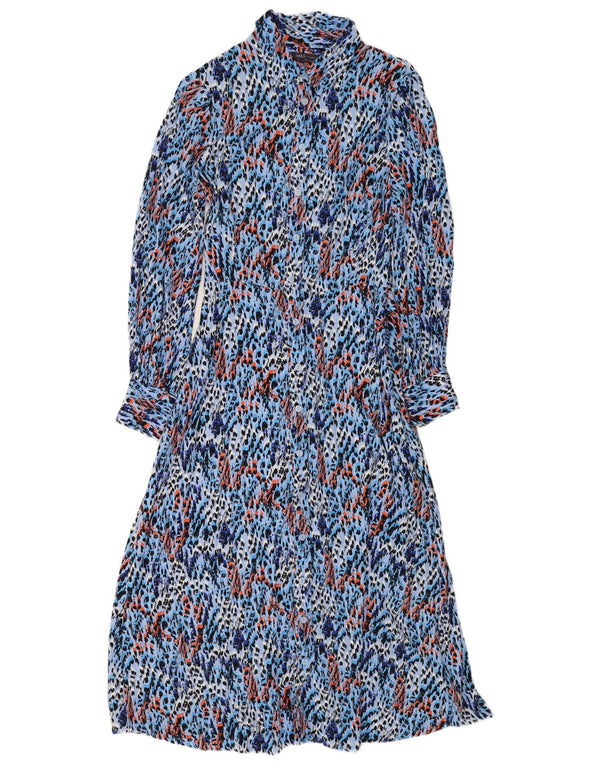 Rochie cămașă cu mânecă lungă pentru femei Marks & Spencer UK 12 Medium Blue