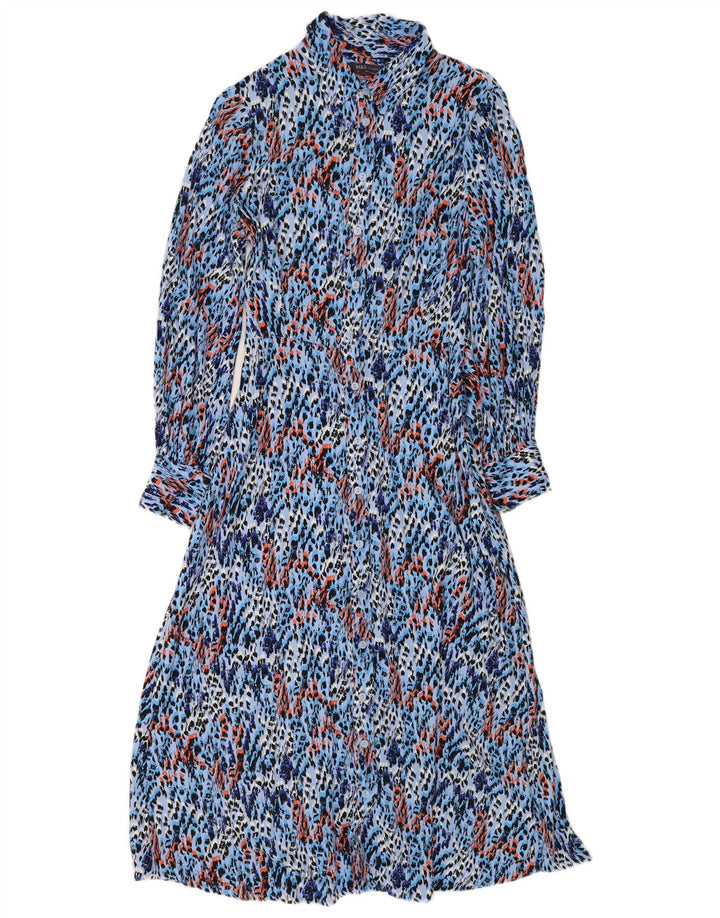 Rochie cămașă cu mânecă lungă pentru femei Marks & Spencer UK 12 Medium Blue