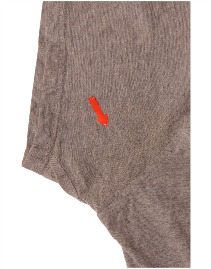 Tricou grafic ADIDAS pentru bărbați Top din bumbac gri mediu