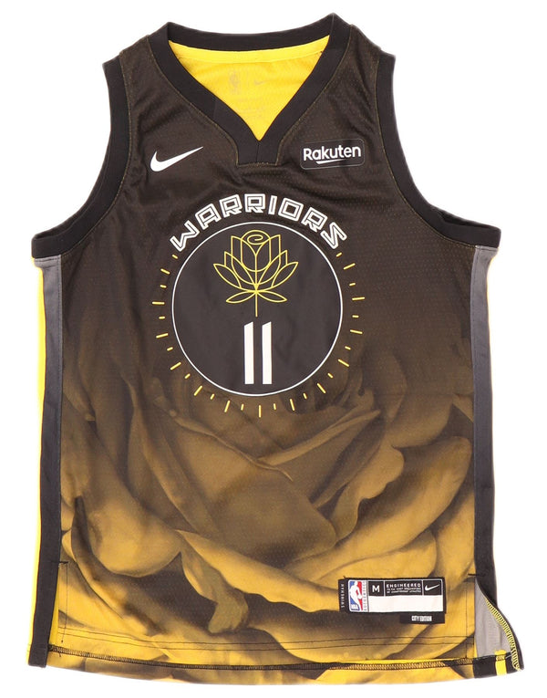 Vestă grafică Nike pentru băieți Golden State Warriors Top 10-11 ani mediu negru