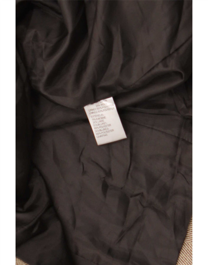 Sacou Calvin Klein pentru femei, cu 5 nasturi, US 14 XL, bej, raion