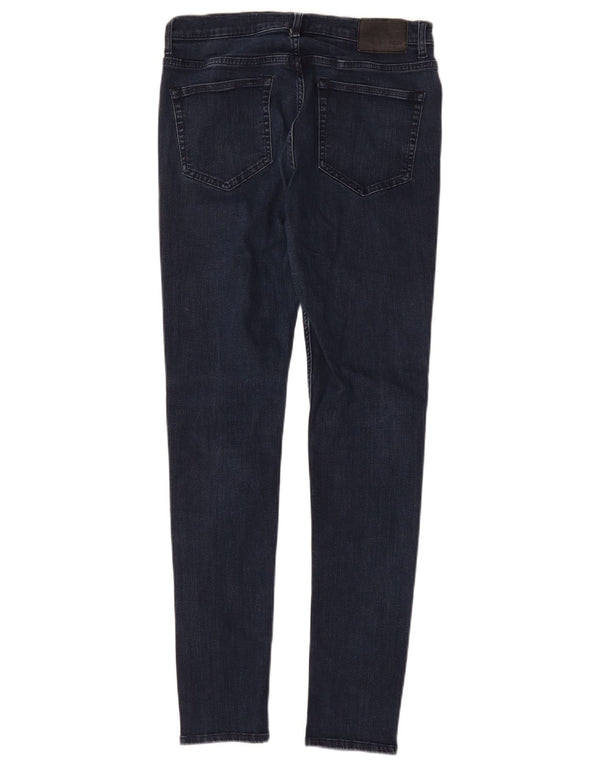 French Connection Blugi skinny pentru femei UK 12 Medium W30 L30 Bumbac bleumarin