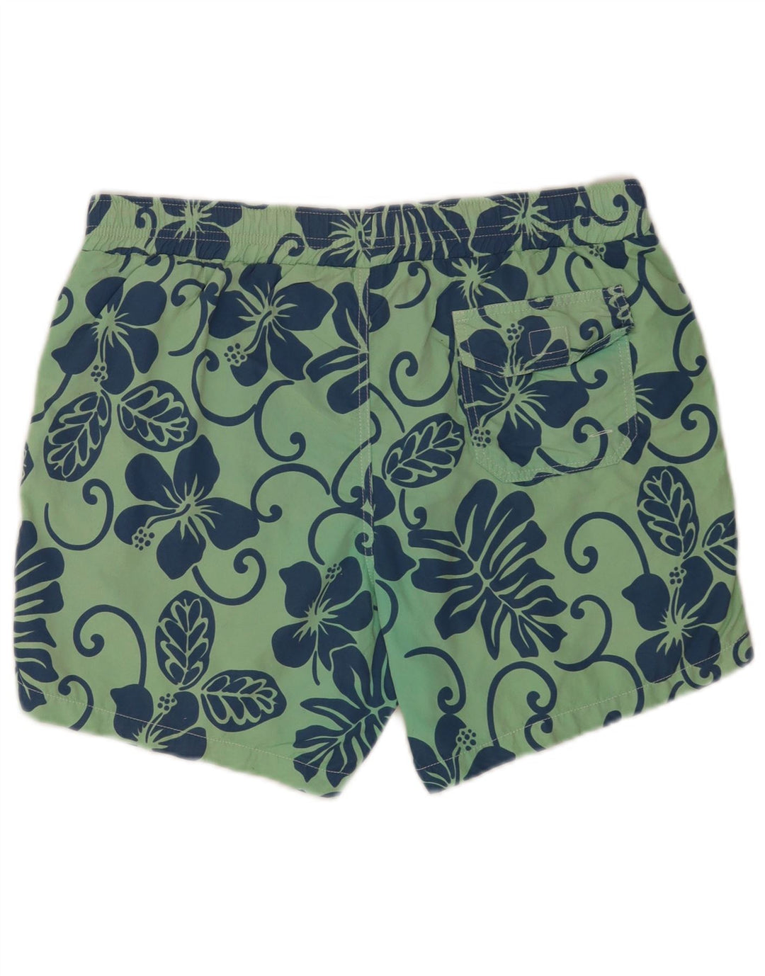 Pantaloni scurți de înot obișnuiți pentru bărbați Fred Perry, mari, verde, florale, din poliamidă