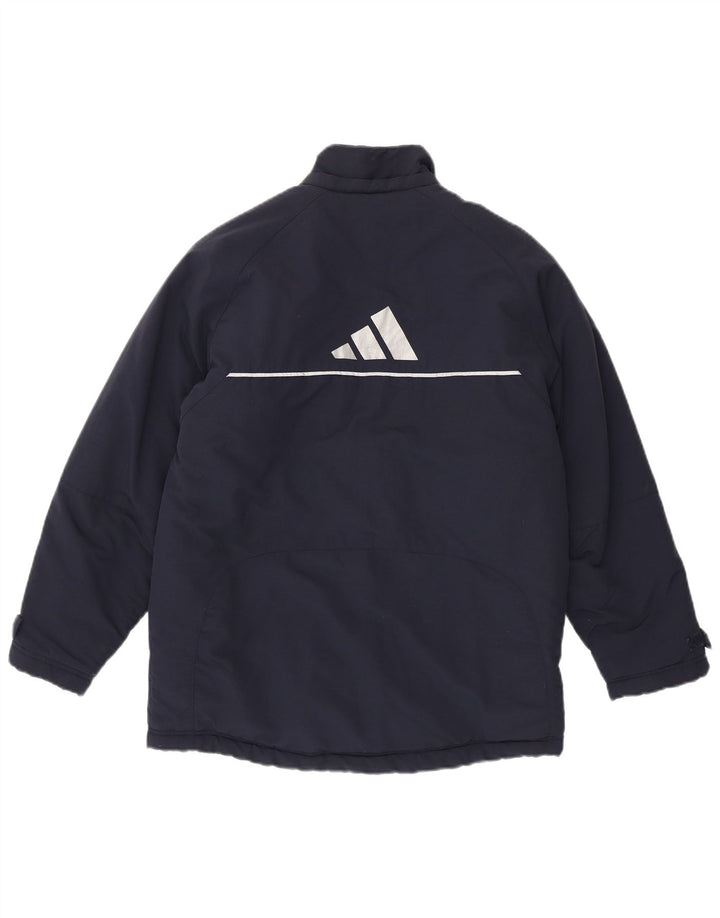 Jachetă Windbreaker pentru băieți cu grafică Adidas 13-14 ani Poliamidă bleumarin