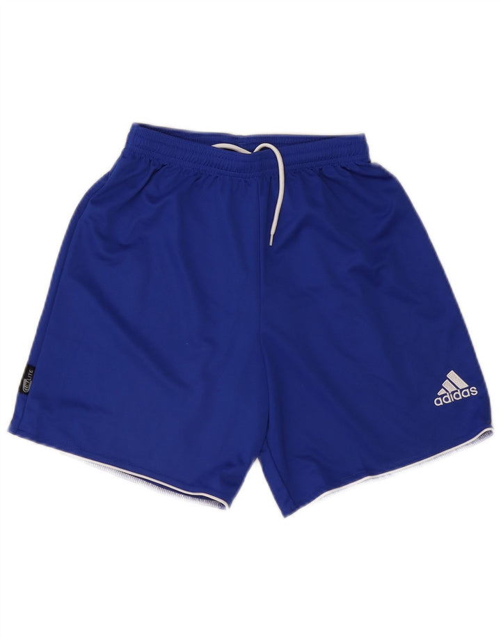 Pantaloni scurți sport Climalite ADIDAS pentru femei UK 6 XS poliester albastru