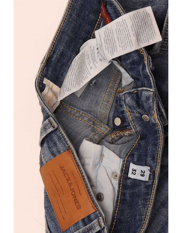 Blugi slim pentru bărbați Jack & Jones W29 L32 Bumbac albastru