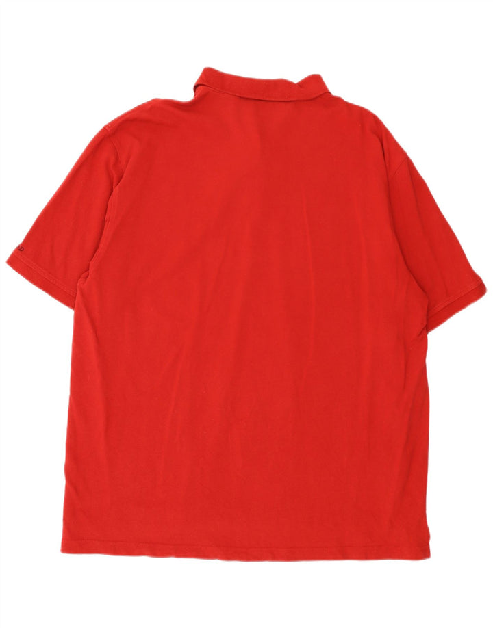Tricou polo Izod pentru bărbați 2XL bumbac roșu