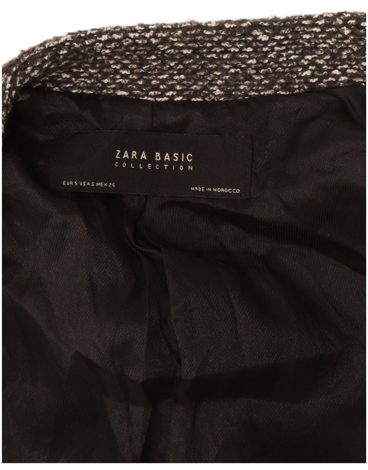 Jachetă blazer deschisă pentru femei ZARA UK 10 Small Gri