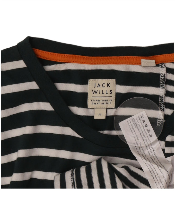 Tricou Jack Wills pentru bărbați Top, mediu alb, bumbac cu dungi