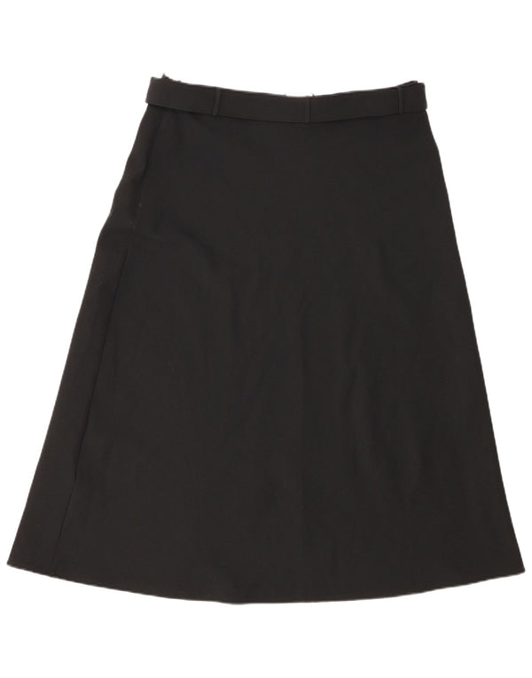 Fustă A-Line pentru femei Marks & Spencer UK 14 Large W32 Poliester negru
