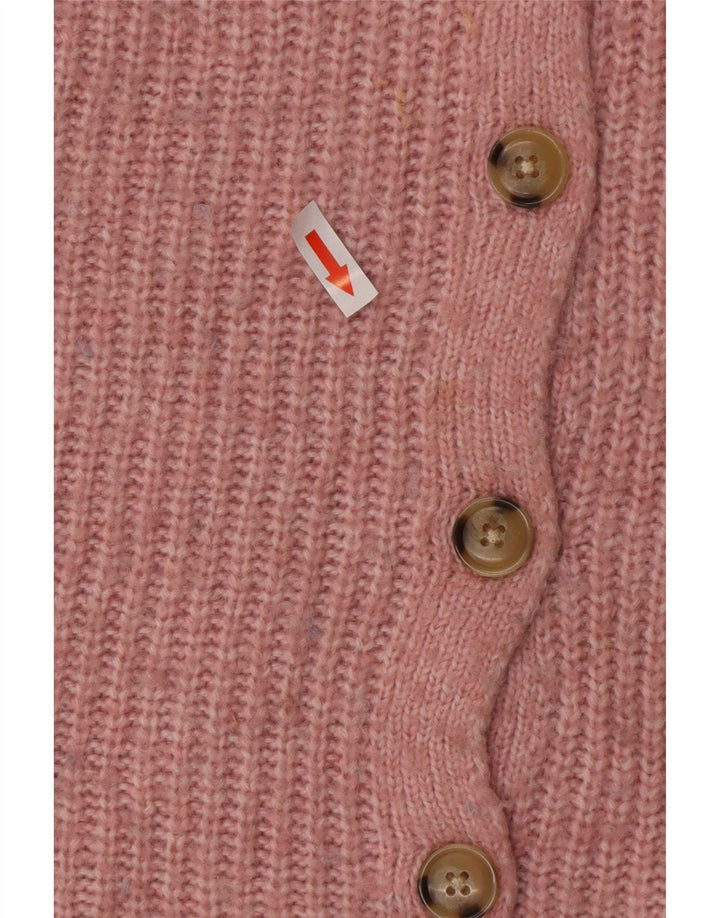 Pulover cardigan supradimensionat pentru femei Marks & Spencer UK 10 mic roz acrilic