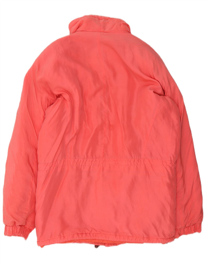 Jachetă vintage pentru femei, UK 18, XL, roz, mătase