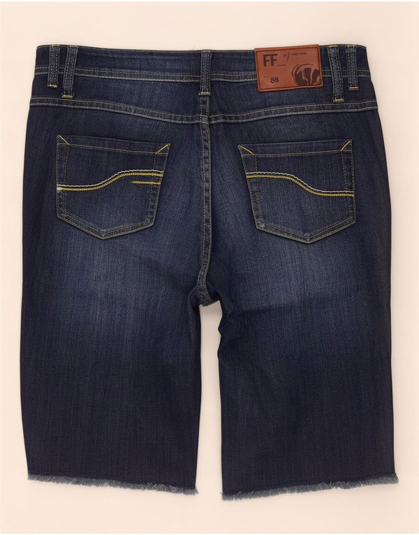 Short denim pentru femei Fat Face UK 10 Small W32 Bleumarin Bumbac