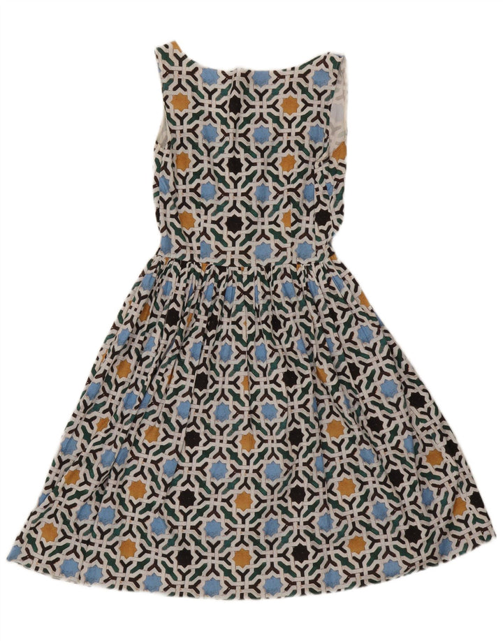 Rochie de soare Prada pentru femei IT 42 Medium Multicolor Geometric Bumbac
