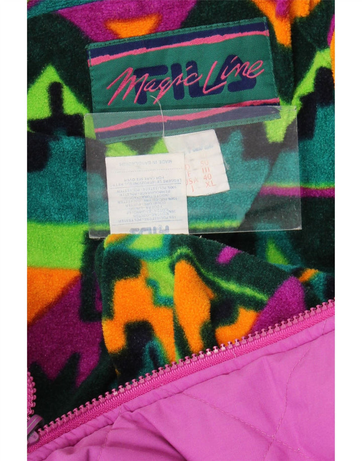 Jachetă matlasată Fila Magic Line pentru bărbați EU 50 Poliester roz mare