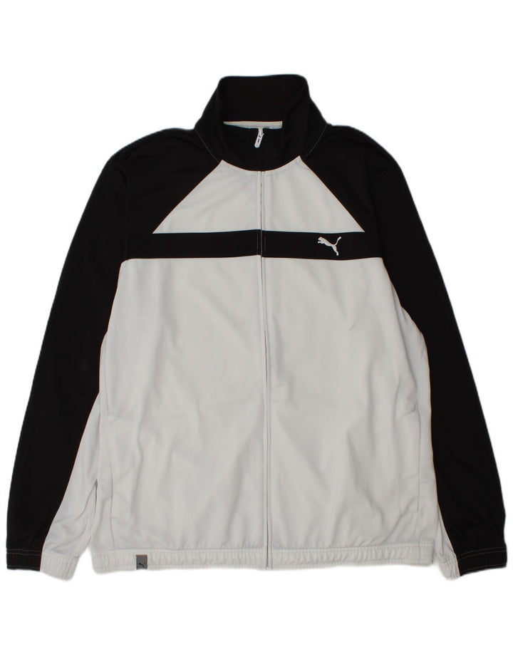 Jachetă de trening pentru bărbați Puma, XL, alb, poliester color bloc