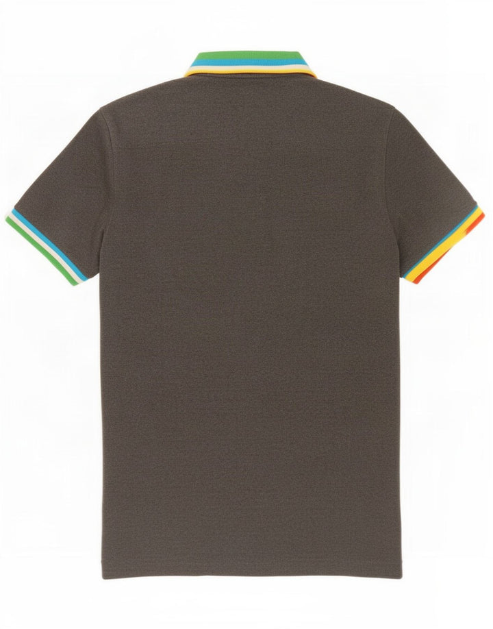 Tricou polo pentru bărbați French Connection, bumbac color bloc, gri mediu