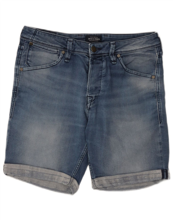 Pantaloni scurți din denim Jack & Jones pentru bărbați, mediu W30, bumbac albastru
