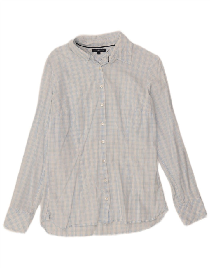 Cămașă Tommy Hilfiger pentru femei US 8 Medium Blue Check Bumbac
