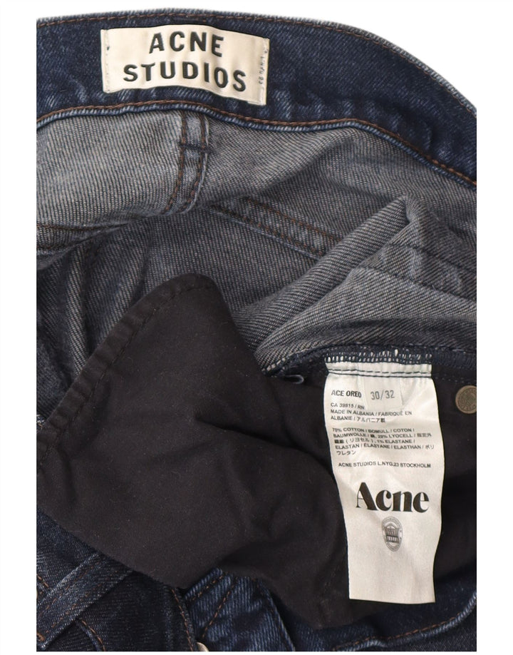 Blugi subțiri pentru bărbați Acne Studios L30 L32 Bumbac bleumarin
