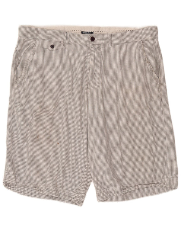 Pantaloni scurți chino pentru bărbați Champion Regular Fit 2XL W42 White Check