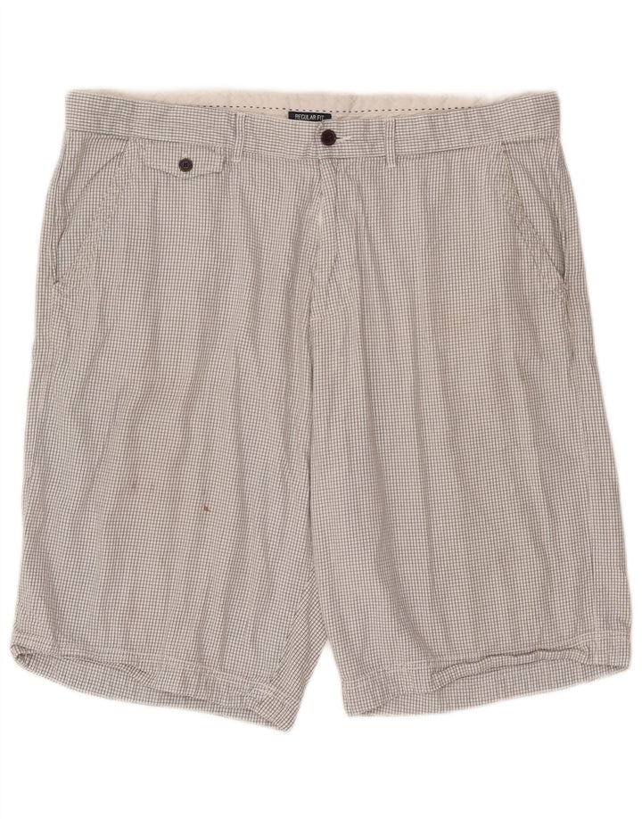 Pantaloni scurți chino pentru bărbați Champion Regular Fit 2XL W42 White Check