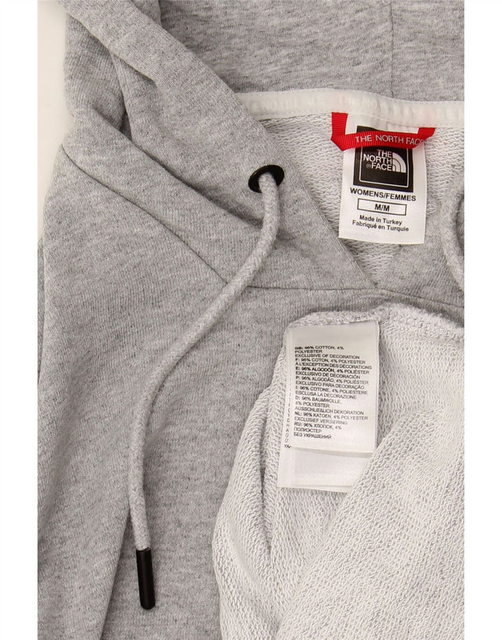 The NORTH FACE Jumper crop cu glugă pentru femei UK 14, bumbac gri mediu