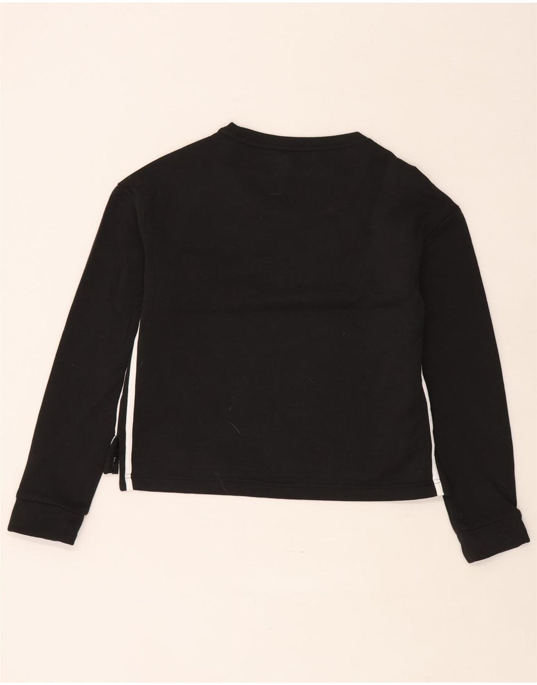 Pulover adidas pentru femei UK 8/10 Poliester negru mic
