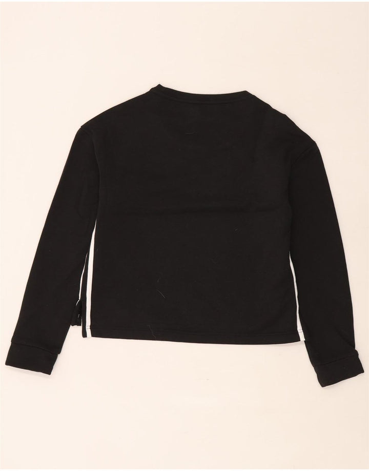 Pulover adidas pentru femei UK 8/10 Poliester negru mic
