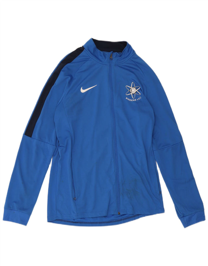 Jachetă de top pentru trening Nike Dri Fit pentru bărbați, mare, albastru, din poliester